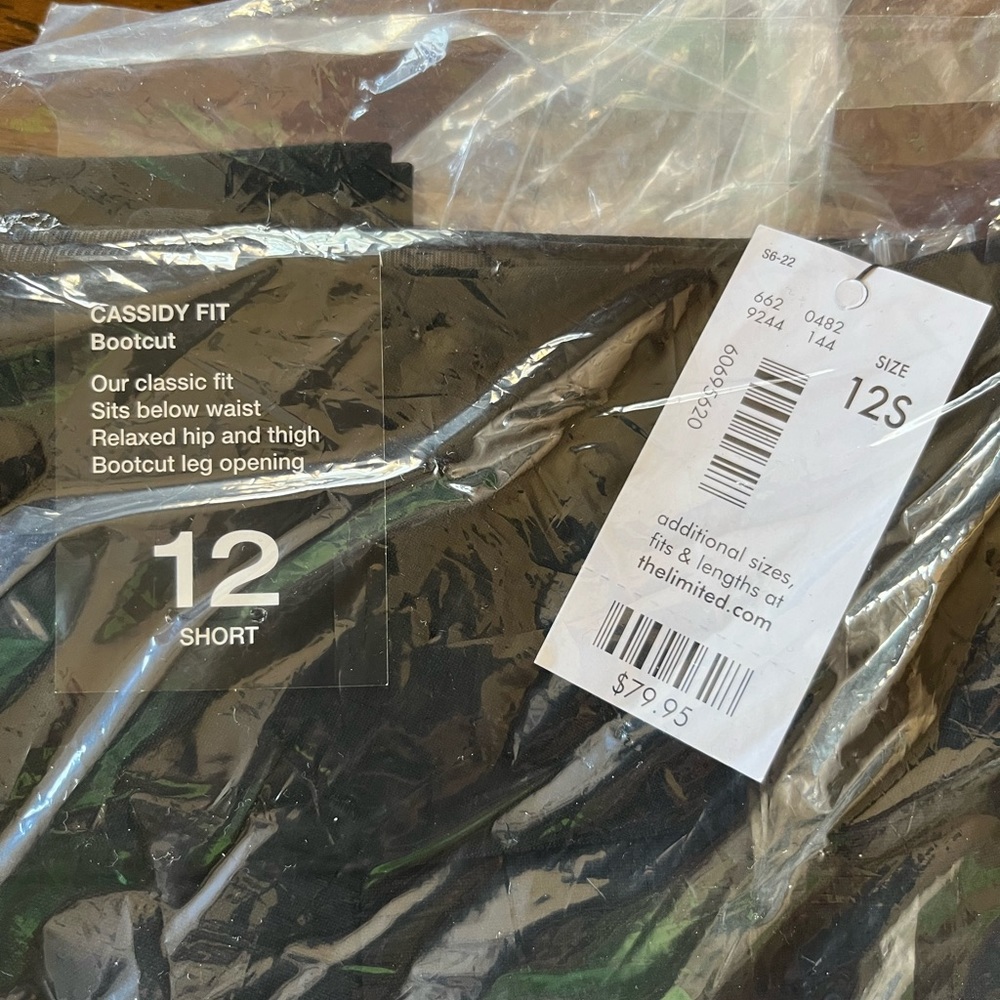 Limited NEW Black Dress Pants 12 Short